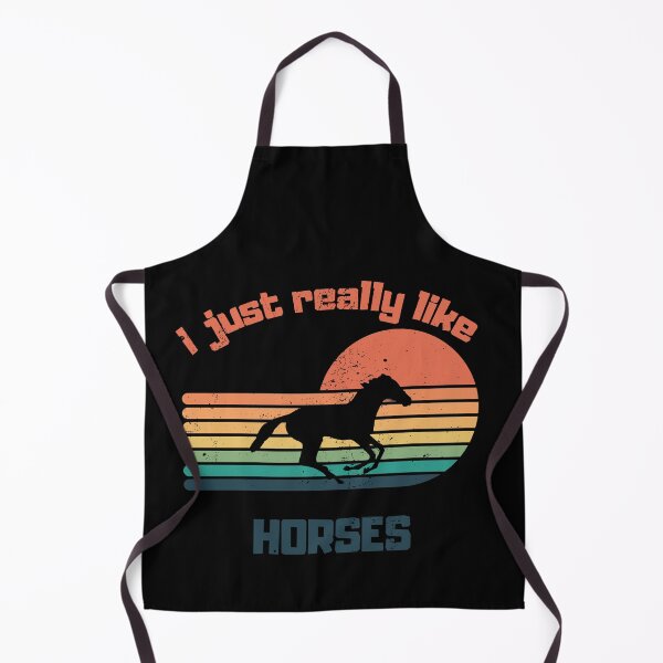 Item preview, I Just Really Like Horses - Vintage - Retro - Sunset - Horse designed and sold by Ball-and-Match.