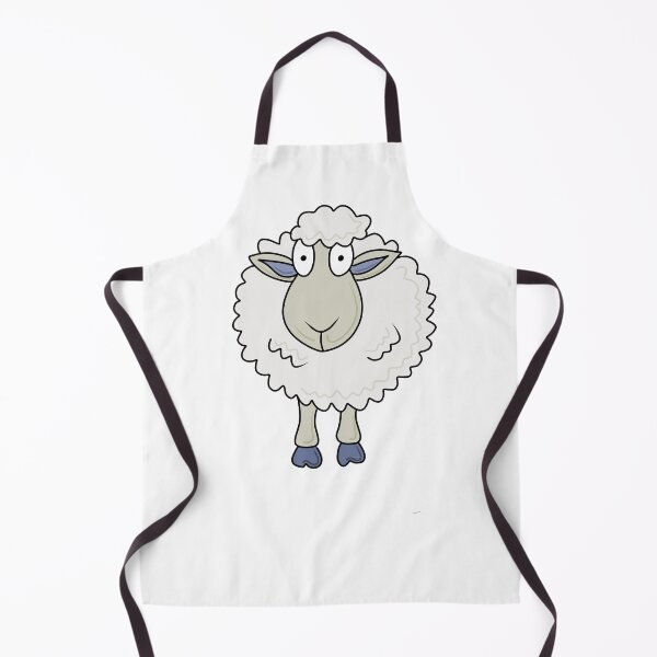 Item preview, Fluffy funny sheep cartoon fun drawing designed and sold by SoulTrekking.