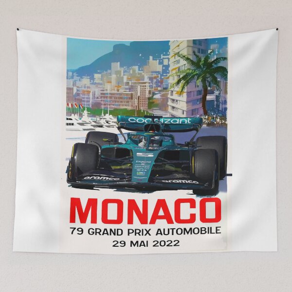 Item preview, Sebastian Vettel Monaco GP 2022 designed and sold by Speedbirddesign.