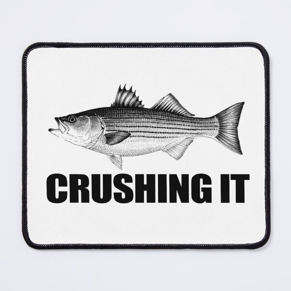 Item preview, Crushing It Striped Bass Striper Fishing Fisherman designed and sold by funnytshirtemp.