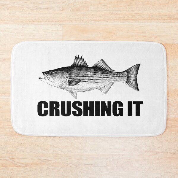 Item preview, Crushing It Striped Bass Striper Fishing Fisherman designed and sold by funnytshirtemp.