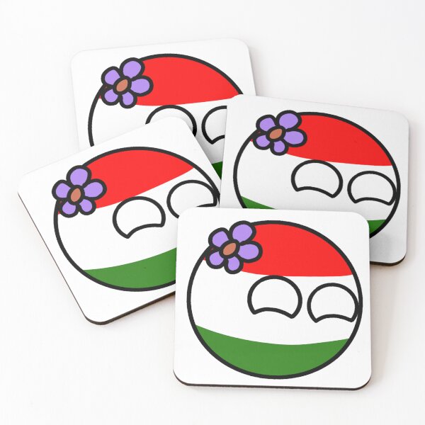 Item preview, countryballs with flowers hungaryball  designed and sold by Countryballs Shop.
