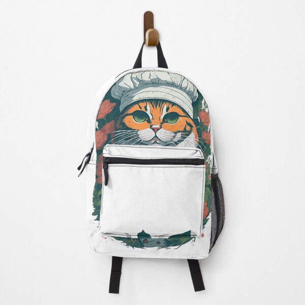 Item preview, Vintage Chef Cat Head Print with Studio Ghibli-inspired Style and Quirky 3D Vector Art designed and sold by AndyNgn.
