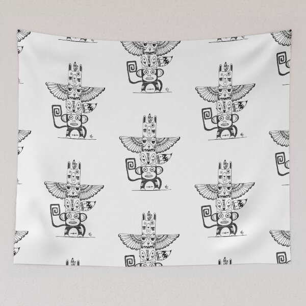 Item preview, wild totem in white designed and sold by eli gallego.