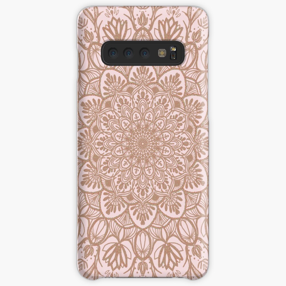Rose Gold Beige Mandala Case & Skin for Samsung Galaxy
