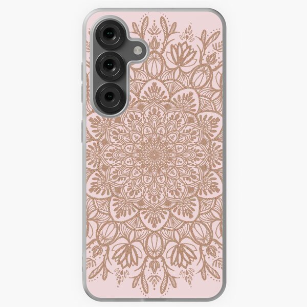 Vista previa del artículo con la obra «Mandala beige y dorado rosa», diseñado y vendido por Savi Singh.