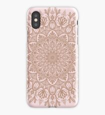Rose Gold Beige Mandala iPhone Case