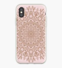Vinilo o funda para iPhone Rose Gold Beige Mandala