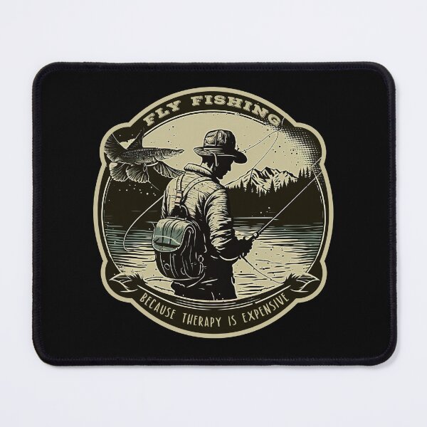 Item preview, Fly Fishing - Because Therapy Is Expensive - A Fly Fishing Design designed and sold by Mindful-Designs.