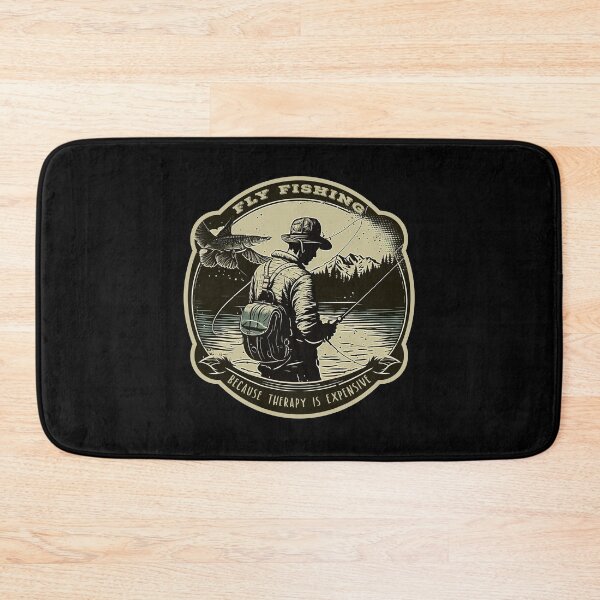 Item preview, Fly Fishing - Because Therapy Is Expensive - A Fly Fishing Design designed and sold by Mindful-Designs.