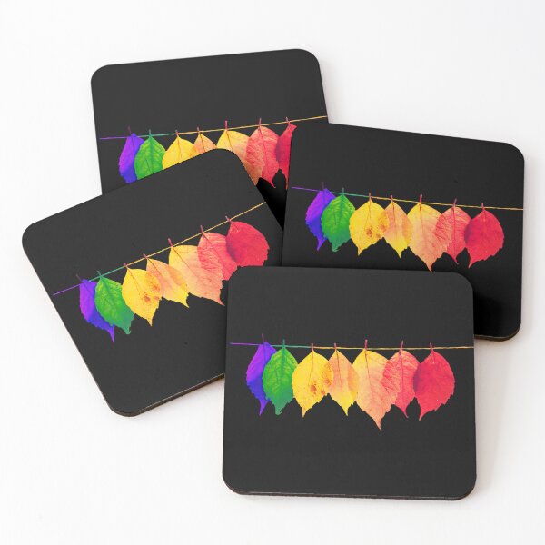 Item preview, RAINBOW LEAVES LGBT PRIDE FLAG designed and sold by CeraRoss.