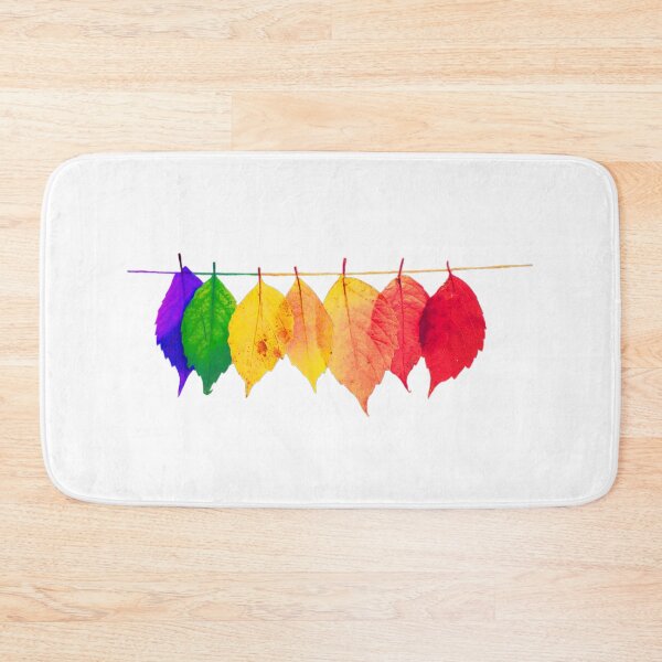 Item preview, RAINBOW LEAVES LGBT PRIDE FLAG designed and sold by CeraRoss.