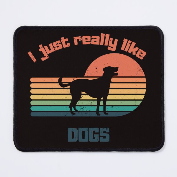 Item preview, I Just Really Like Dogs - Vintage - Retro - Sunset - Dog designed and sold by Ball-and-Match.