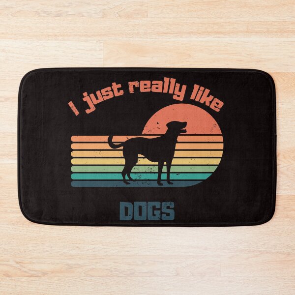 Item preview, I Just Really Like Dogs - Vintage - Retro - Sunset - Dog designed and sold by Ball-and-Match.