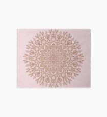 Rose Gold Beige Mandala Galeriedruck