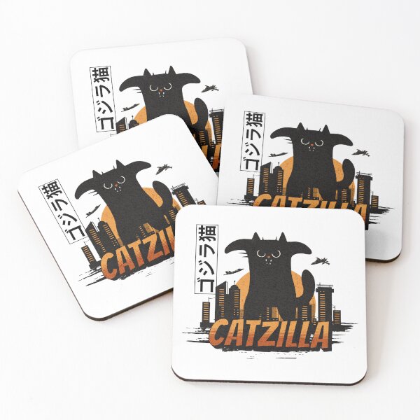 Item preview, Funny Vintage Cat | Catzilla King of Monster designed and sold by PlayfulPrint.