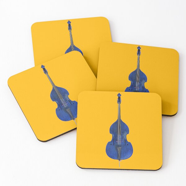 Item preview, Contrabass Double Bass Classic Jazz Music - blue designed and sold by PeterADesign.