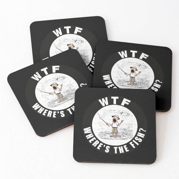 Item preview, WTF - Where's The Fish - A Fishing Design designed and sold by Mindful-Designs.