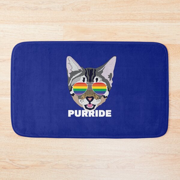 Item preview, PURRIDE - Funny Cat Kitten LGBT Quote Rainbow Gay designed and sold by Lightfield.