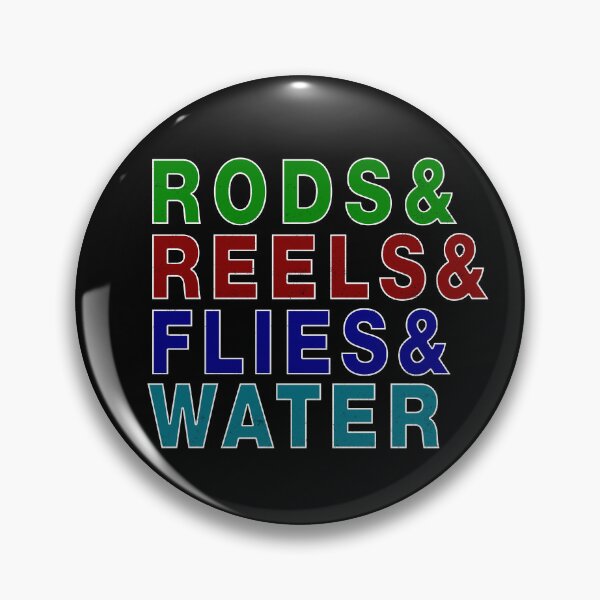 Item preview, Rods & Reels & Flies & Water - A Fly Fishing Design designed and sold by Mindful-Designs.