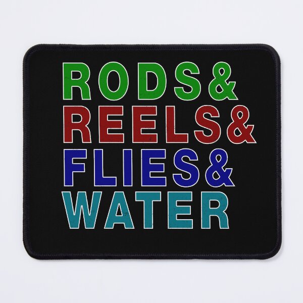 Item preview, Rods & Reels & Flies & Water - A Fly Fishing Design designed and sold by Mindful-Designs.
