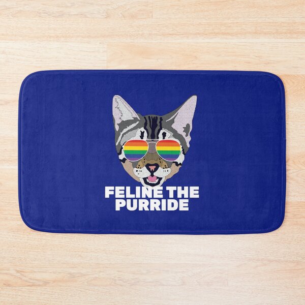 Item preview, FELINE THE PRIDE - Funny Cat LGBT Quote Rainbow Gay  designed and sold by Lightfield.