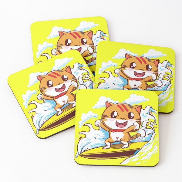 Item preview, surfing cat designed and sold by MGphotoart.
