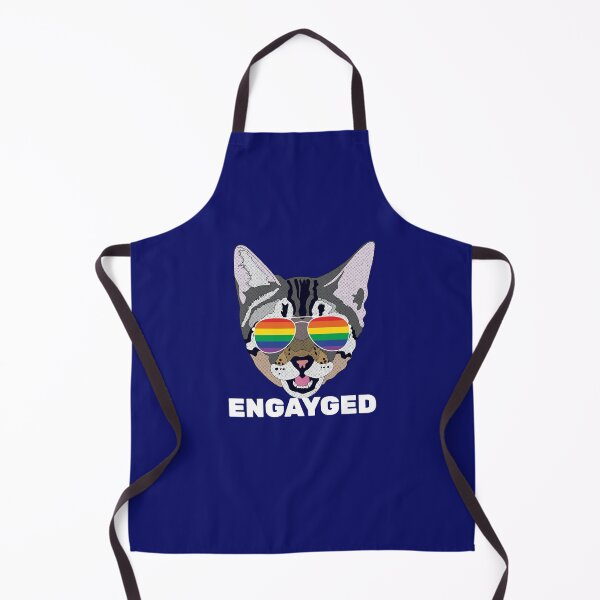 Item preview, ENGAYGED - Funny Cat Kitten LGBT Quote Rainbow Gay designed and sold by Lightfield.
