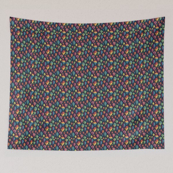 Item preview, Up, Up, and Away A Colorful and Whimsical Hot Air Balloon Design designed and sold by Cherrywood-Lane.