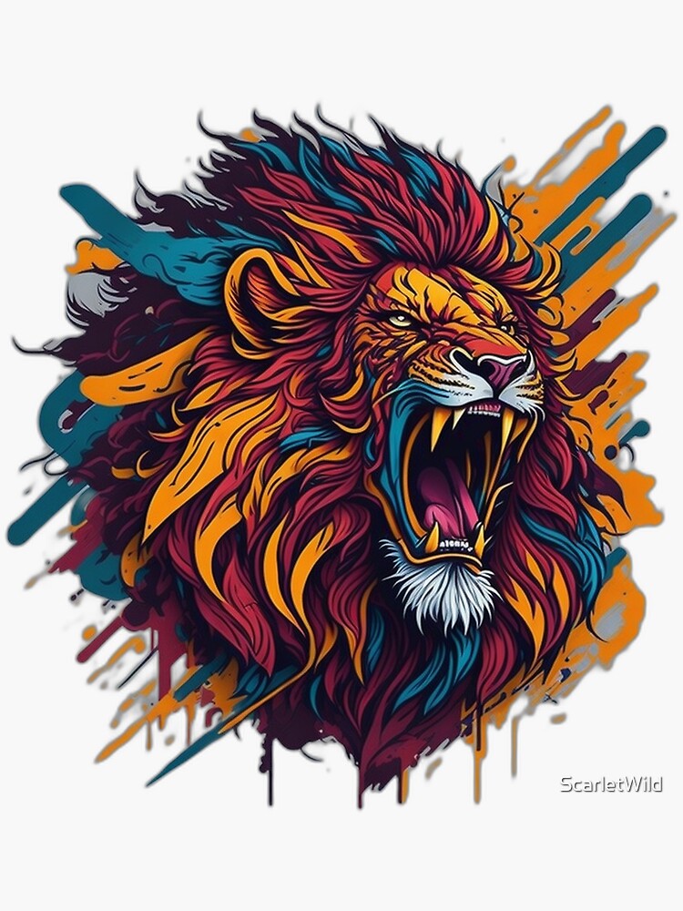 Graffiti lion outlet