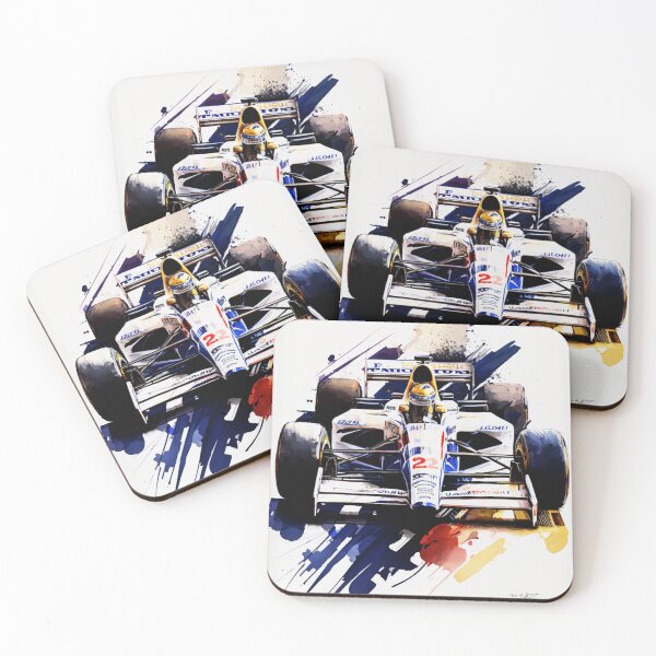Item preview, Nigel Mansell 1992 Williams FW14B F1 Watercolour Painting Print    designed and sold by PicTechNowArt.