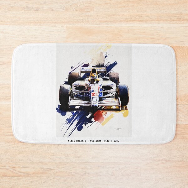 Item preview, Nigel Mansell 1992 Williams FW14B F1 Watercolour Painting Print    designed and sold by PicTechNowArt.