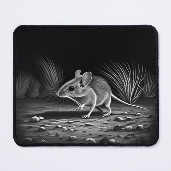 Item preview, Desert Kangaroo Rat black and white pencil drawing designed and sold by Pencil-Art.