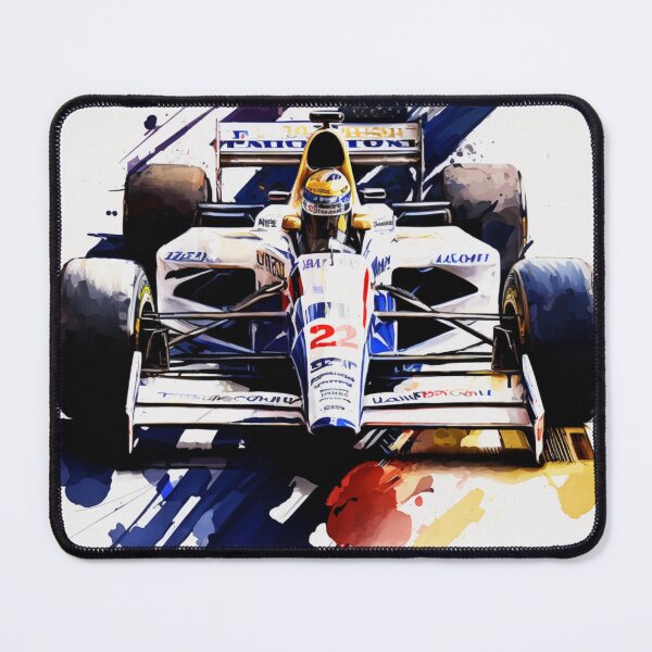 Item preview, Nigel Mansell 1992 Williams FW14B F1 Watercolour Painting Print designed and sold by PicTechNowArt.