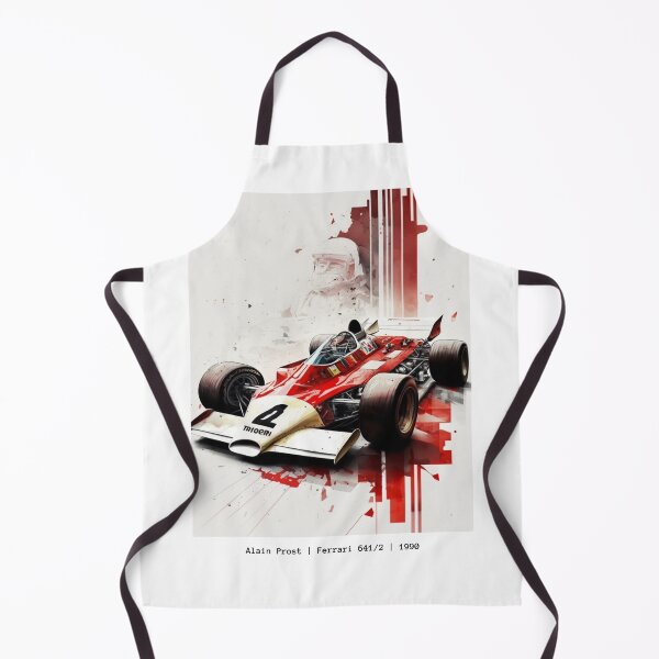 Item preview, Alain Prost 1990 Ferrari 641/2 F1 Watercolour Painting Print    designed and sold by PicTechNowArt.