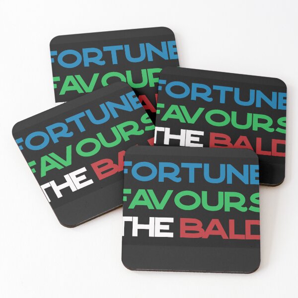 Item preview, Fortune Favours the Bald Wishful Hopeful Thought Design designed and sold by FuddalanDesigns.