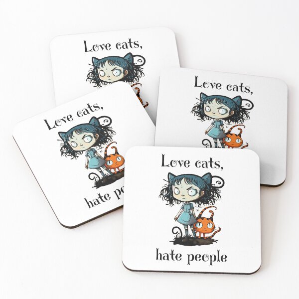 Item preview, Love cats, hate people designed and sold by pxdg.