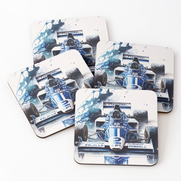 Item preview, Jody Scheckter 1976 Tyrrell P34 F1 Watercolour Painting Print    designed and sold by PicTechNowArt.
