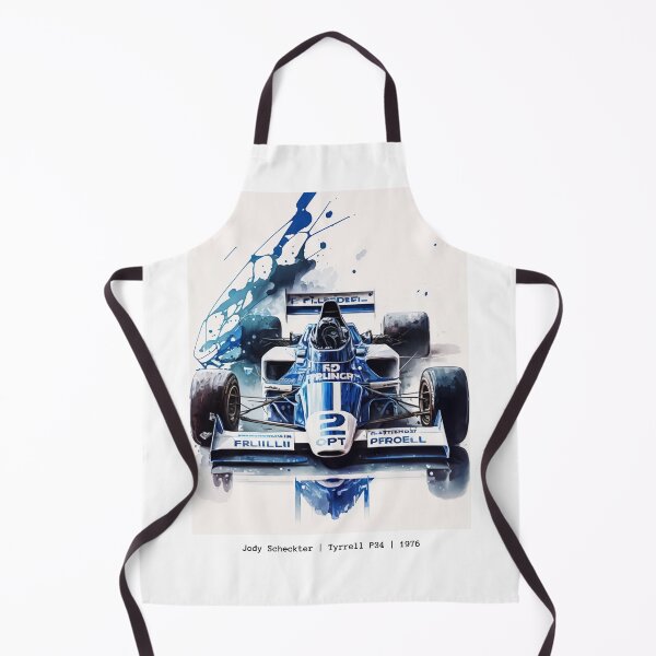 Item preview, Jody Scheckter 1976 Tyrrell P34 F1 Watercolour Painting Print designed and sold by PicTechNowArt.