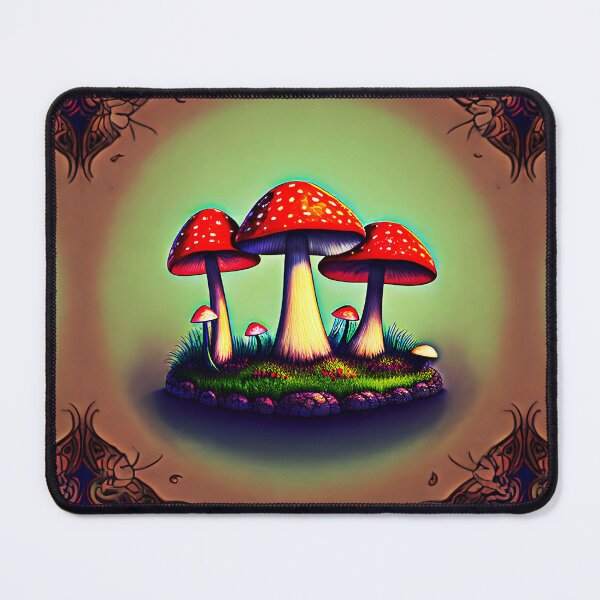 Item preview, Colorful patch of mushroom illustration designed and sold by mrtom414.