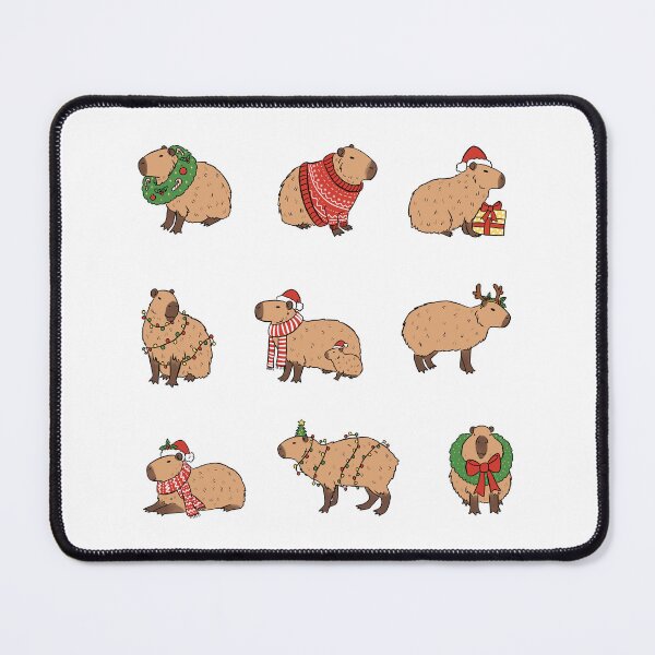 Item preview, Cute capybara christmas pack a wonderful and fun holiday design for capybara lovers designed and sold by Yarafantasyart.