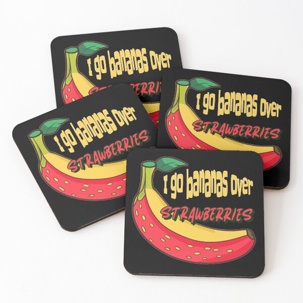 Item preview, I Go Bananas Over Strawberries designed and sold by GrumpyFella.