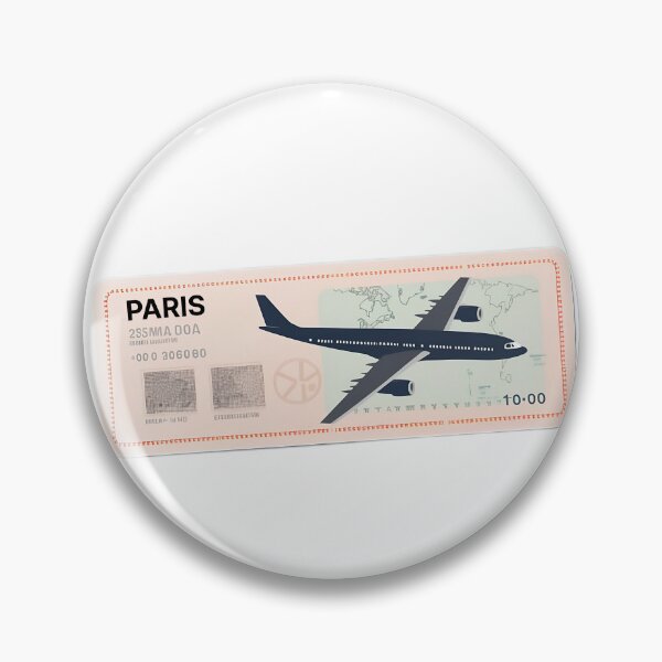 Item preview, Paris Plane Ticket designed and sold by ericgustafsson.