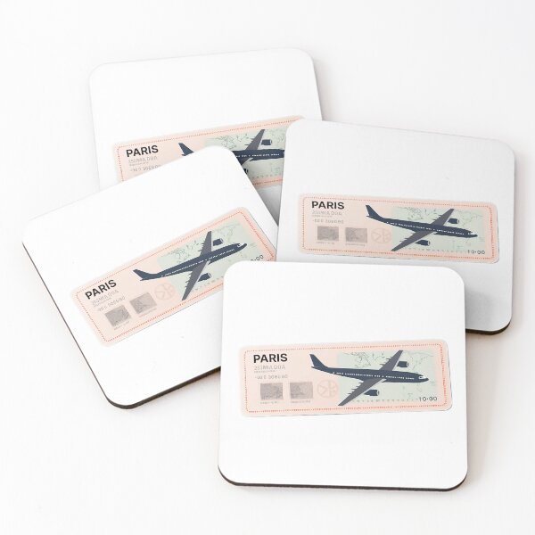 Item preview, Paris Plane Ticket designed and sold by ericgustafsson.