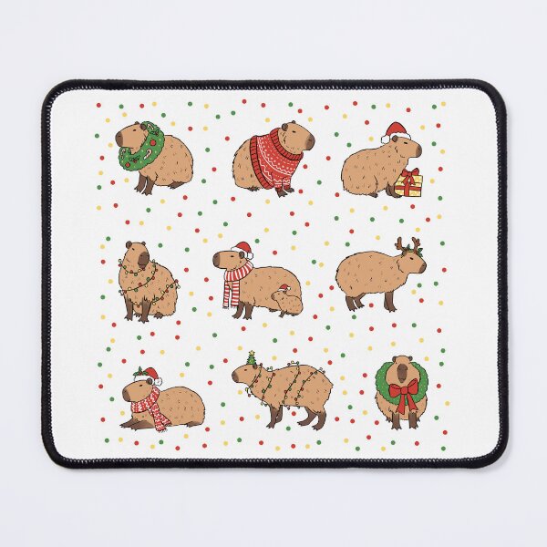 Item preview, Cute capybara christmas pack a wonderful and fun holiday design for capybara lovers designed and sold by Yarafantasyart.