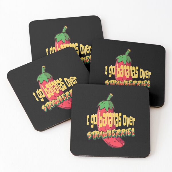 Item preview, I Go Bananas Over Strawberries designed and sold by GrumpyFella.