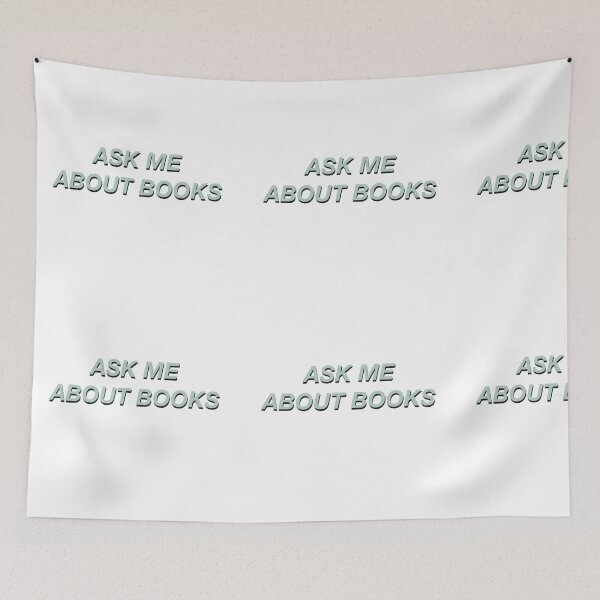 Item preview, Ask Me About Books designed and sold by TeakettleBooks.