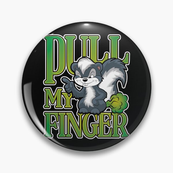 Item preview, Stinky Skunk Pull My Finger Cartoon Fart Joke designed and sold by robimerch.