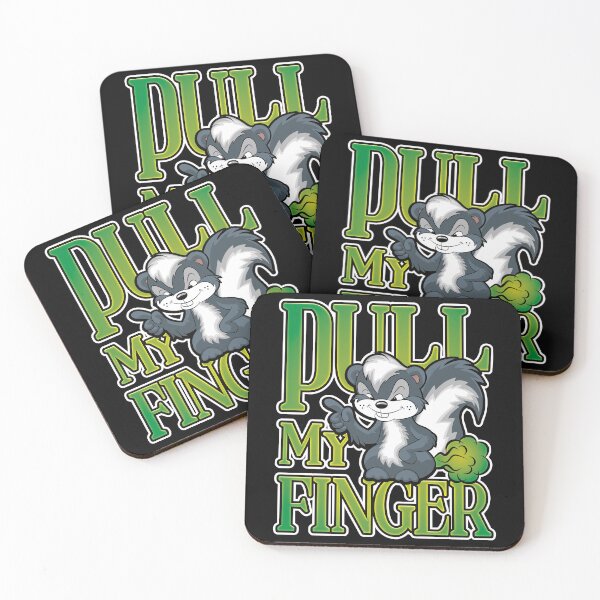 Item preview, Stinky Skunk Pull My Finger Cartoon Fart Joke designed and sold by robimerch.