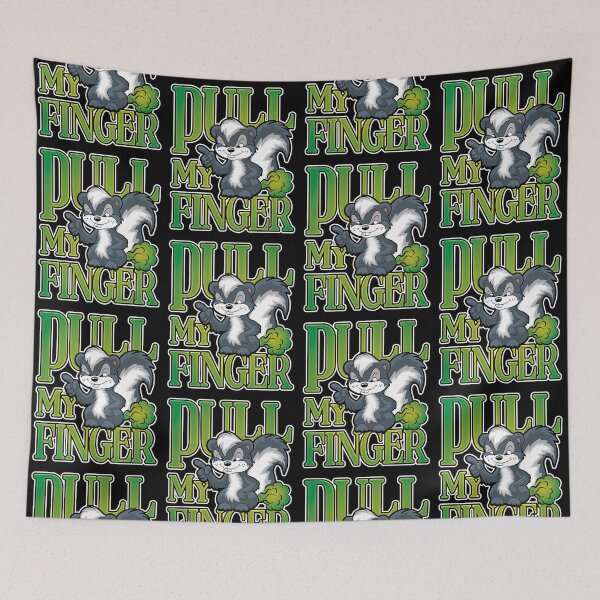 Item preview, Stinky Skunk Pull My Finger Cartoon Fart Joke designed and sold by robimerch.